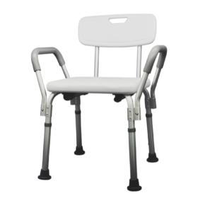 cadeira de banho fixa em aluminio